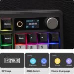 EPOMAKER TH99 PRO 96% Mechanical Keyboard with Screen & Knob, 10000mAh, 2.4Ghz/BT, Hot Swap, Custom Driver, RGB Backlight, PBT Keycap, Wireless Gaming Keyboard for PC/Mac (Black, Creamy Jade) - Image 4