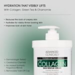 Advanced Clinicals Collagen Cream Body Lotion & Face Moisturizer | Skincare Anti Aging Collagen Lotion For Women, Men, Hand, & Neck Improves Look Of Crepe Skin & Uneven Dry Skin, 16Oz + Travel Size - Image 3