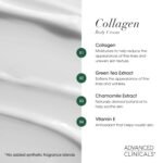 Advanced Clinicals Collagen Cream Body Lotion & Face Moisturizer | Skincare Anti Aging Collagen Lotion For Women, Men, Hand, & Neck Improves Look Of Crepe Skin & Uneven Dry Skin, 16Oz + Travel Size - Image 6