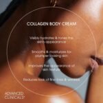 Advanced Clinicals Collagen Cream Body Lotion & Face Moisturizer | Skincare Anti Aging Collagen Lotion For Women, Men, Hand, & Neck Improves Look Of Crepe Skin & Uneven Dry Skin, 16Oz + Travel Size - Image 7