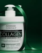 Advanced Clinicals Collagen Cream Body Lotion & Face Moisturizer | Skincare Anti Aging Collagen Lotion For Women, Men, Hand, & Neck Improves Look Of Crepe Skin & Uneven Dry Skin, 16Oz + Travel Size - Image 10