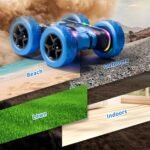 Remote Control Stunt Car 4WD 360° Flip Double‑Sided RC Cars, LED Light Bar, USB‑C Modular Battery, 2.4 GHz Outdoor Beach Toy for Boys 6‑12 Years Old, Birthday & Christmas Kids Gift, Blue - Image 8