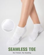 Niorasen Ankle Socks for Women, 6 Pairs Breathable Bamboo Viscose Low Cut Thin Socks,Moisture Wicking Casual Sports Running - Image 4