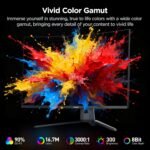 KOORUI 32 Inch Curved Gaming Monitor, QHD 2560 x 1440 170Hz Computer Monitor, 1ms Response Time, 1500R Curved Display, 90% DCI-P3, Adaptive Sync, HDMI & DisplayPort, VESA Compatible - Image 7