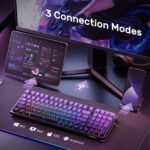 AULA Mechanical Keyboard, Wireless Gaming Keyboards Tri-Mode Bluetooth/2.4G/USB-C Hot Swappable 99 Keys Custom Creamy Keyboard 99 Keys Full Size Computer Keyboards for PC Xbox PS5 MAC - Image 3