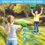 Outdoor Toys for Kids Ages 4-8, Outside Game for 3 4 5 6 7 8 -12 Year Old Boys Girls, Catch Ball Toss Game for Beach, Pool, Yard- Toddlers Birthday Gifts Easter Basket Stuffers(4Pcs Green Paddles) - Image 6