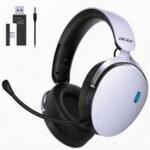Acer 2.4GHz Wireless Gaming Headsets for PS5, PS4, PC, Switch, Tri-Mode Gaming Headphones with Noise Canceling Mic, Stereo Sound, 40+Hr Battery, 50mm Drivers - White - Image 2