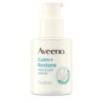 Aveeno Calm + Restore Triple Oat Hydrating Face Serum for Sensitive Skin, Gentle Lightweight Hydrating Serum for Face Instantly Smooths Skin, Non-Comedogenic, Hypoallergenic, Fragrance-Free - Image 2
