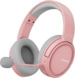 BINNUNE Wireless Gaming Headset for Ps5, Ps4, PC - 2.4GHz Low-Latency USB Dongle & Ultra Stable Gaming Headphones with Flip Microphone, 40-Hr Battery Gamer Headset for Switch, Laptop, Mobile, Mac - Image 2