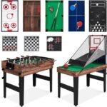 Best Choice Products Combo Game Table Set for Home, Game Room, Friends & Family w/Ping Pong, Foosball, Basketball, Air Hockey, Archery, Chess, Checkers, Shuffleboard, Bowling - Image 2