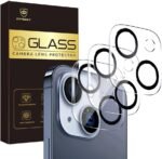 Camera Lens Protector for iPhone 15 / iPhone 14 6.1" ＆ iPhone 15 Plus/iPhone 14 Plus 6.7" ,9H Tempered Glass，Ultra HD, Scratch Resistance Easy to Install，Case Friendly，[Does not Affect Night Shots] 3-Pack - Image 2