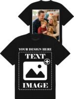 Custom T Shirts, Personalized Your Own Crewneck Tee Shirt, Customized Design Image/Text/Photo Cotton Men Women - Image 2