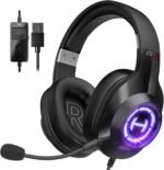 Edifier G2II Gaming Headset for PC PS4 USB Wired Gaming Headphones with 7.1 Surround Sound with Noise Canceling Microphone and RGB Light 50mm Driver Compatible with Mac Desktop PC Black - Image 2