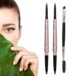 HeyBeauty 2 Pack Eyebrow Pencil, Waterproof Eyebrow Makeup with Dual Ends, Professional Brow Kit with Eyebrow Brush, Light Brown - Image 2