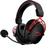 HyperX Cloud Alpha Wireless Gaming Headset for PC with DTS Headphone:X Spatial Audio, Noise-Canceling Mic, Dual Chamber Drivers, Durable Aluminum Frame - 300-Hour Life, Red (Renewed) - Image 2