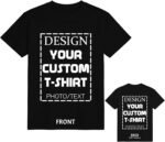 ISUNMEA Custom T-Shirts Design Your Own, Personalized Photos Shirts with Text/Image Customizable Cotton Tees for Men Women - Image 2