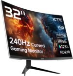 KTC 32 inch 240Hz Curved Gaming Monitor, 1500R 1080P Curved Monitor 1ms, Adaptive Sync, HDR10, 125% sRGB, HDMI 2.0 x2 & DP1.4 x1, VESA, Tilt Adjustable,Xbox PS5 Switch, Black, H32S17F - Image 2
