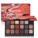 Matte Eyeshadow Palette Pro 18 Colors Pigmented Shimmer Glitter Eye Shadow Palette, Long Lasting Waterproof Dark Smokey Powder Cosmetics Pallet Halloween Valentine Gift Makeup Kit (01# Seductress) - Image 2