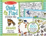 Melissa & Doug Seek & Find Sticker Pad – Animals, 400+ Stickers & 14 Scenes to Color, Search & Find Sticker Activity Pad for Coloring & Matching, Creative Learning Toys for Kids 4+ - FSC Certified - Image 2