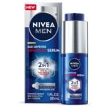 NIVEA MEN Age Defense Advanced Face Serum for Dark Spots with Thiamidol (TM) + Hyaluronic Acid, Fast-Absorbing Face Serum for Men Helps Reduce Look of Dark Spots, Fine Lines & Wrinkles, 1 Fl Oz Bottle - Image 2