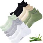 Niorasen Ankle Socks for Women, 6 Pairs Breathable Bamboo Viscose Low Cut Thin Socks,Moisture Wicking Casual Sports Running - Image 2