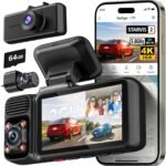REDTIGER F17 4K 3 Channel Dash Cam, STARVIS 2 IMX675 HDR, 2160P+1080P+1080P Front Inside and Rear Triple Car Camera with 64GB Card, 5.8GHz WiFi GPS, IR Night Vision, G Sensor, WDR, Parking Mode - Image 2