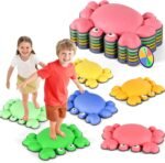 TOPNEW Stepping Stones for Kids, Non-Slip Balance Stepping Stones for Promoting Children's Coordination Skills, Toddler Stepping Stones Obstacle Course for Kids Age 3 4 5 6 7+ - Image 2