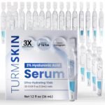 TURMSKIN® Hyaluronic Acid Serum Ampoules [ULTRA HYDRATING VIALS] - 3% Hyaluron Booster for Glass Skin & Anti Aging - 24 Hours Hydration - Soft PE Triple Hyaluronic Complex for Faceskin Repair & Renew - Image 2