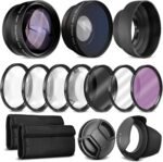 Ultra Deluxe Lens Kit for Nikon D3400, D3500, D5600 with 18-55mm Lens, Sony A7, A7III with 28-70mm, A6000, A6400, A6600 - Includes: 7pc 55mm Filter Set + 55mm Wide Angle and Telephoto Lens - Image 2