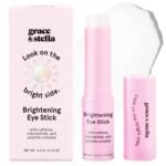 grace & stella Under Eye Brightener Balm Stick - Travel Essentials - Caffeine Eye Cream for Dark Circles, Puffiness, Wrinkles - Vegan Moisturizer Stick with Niacinamide, Hyaluronic Acid (0.13oz/3.5g) - Image 2