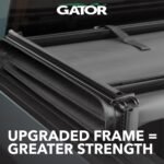 Gator Soft Tri-Fold Truck Bed Tonneau Cover w/Gear Straps | Fits 2019-2026 Chevy/GMC Silverado/Sierra 1500 New Body Style (w/o Carbon Pro Bed, fits Multi-Pro/Multi-Flex Tailgate) 8' Bed (96.25) - Image 3