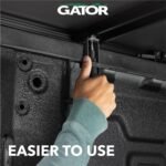 Gator Soft Tri-Fold Truck Bed Tonneau Cover w/Gear Straps | Fits 2019-2026 Chevy/GMC Silverado/Sierra 1500 New Body Style (w/o Carbon Pro Bed, fits Multi-Pro/Multi-Flex Tailgate) 8' Bed (96.25) - Image 4