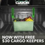 Gator Soft Tri-Fold Truck Bed Tonneau Cover w/Gear Straps | Fits 2019-2026 Chevy/GMC Silverado/Sierra 1500 New Body Style (w/o Carbon Pro Bed, fits Multi-Pro/Multi-Flex Tailgate) 8' Bed (96.25) - Image 6