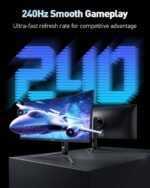 KOORUI 34" Ultrawide Curved Gaming Monitor, 240Hz, WQHD 3440×1440, 1500R Immersive Display, Adaptive Sync, 1ms, DIC-P3 98%, HDR400, HDMI 2.1/DP 1.4, VESA, for PC Gaming, Work & Play - Image 3