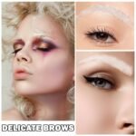 Eyebrow Pomade Cream,Brow Pomade Gel Naturally Long Lasting Waterproof,Delicate and Smooth Eye Brow Makeup Cosmetics with Eyebrow Brush - White - Image 6