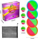 Toss and Catch Ball Game Set - Outdoor & Indoor Sports Toys for Kids - Outside Games for Yard, Lawn, Camping, Beach, Pool - Classic Sticky Paddle Ball Toy for 3 4 5 6 7 8-12 Year Old Boys Girls Gifts - Image 10
