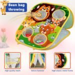Animal Bean Bag Toss Game Toy Outdoor Toss Game, Family Party Party Supplies for Kids, Gift for Boys Birthday or Christmas for Toddlers Ages 3 4 5 6 Year Old - Image 3