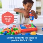 Educational Insights Design & Drill ABCs & 123s - Building Construction Toys for Toddlers, Kids Tool Set with Drill Toy, Preschool Learning Activities, Toddler STEM Toys for 3+ Year Old - Image 3
