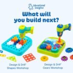 Educational Insights Design & Drill ABCs & 123s - Building Construction Toys for Toddlers, Kids Tool Set with Drill Toy, Preschool Learning Activities, Toddler STEM Toys for 3+ Year Old - Image 7