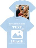 Custom T Shirts, Personalized Your Own Crewneck Tee Shirt, Customized Design Image/Text/Photo Cotton Men Women - Image 2