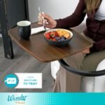 Stander Wonder Tray, Adjustable Swivel Table, Large Laptop Stand, Couch Desk, Side Tables & Gaming Bench, TV-Trays for Eating on Couches, Chairs, Recliners, Walnut - Image 7