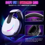 BENGOO Wireless Gaming Headset for PS5 PS4 PC Switch Mac - RGB Over-Ear Headphones with Noise Cancelling Mic, 60H Playtime, 7.1 Surround Sound, Bluetooth 5.4 & Memory Foam Ear Cushions - Image 8