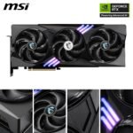 MSI RTX 5070 12G Gaming Trio OC Graphics Card (12GB GDDR7, 192-bit, Extreme Performance: 2625 MHz, DisplayPort x3 2.1a, HDMI 2.1b, NVIDIA Blackwell Architecture) - Image 3