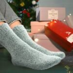SISOSOCK 5 Pairs Fuzzy Soft Cozy Comfortable Socks for Women, Casual Sleep Comfy Socks, Perfect Warm Winter Gifts for Women - Image 3
