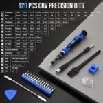 STREBITO Electronics Precision Screwdriver Sets 142-Piece with 120 Bits Magnetic Repair Tool Kit for iPhone, MacBook, Computer, Laptop, PC, Tablet, PS4, Xbox, Nintendo, Game Console - Image 3