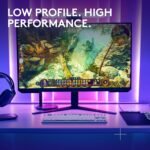 Logitech G515 Lightspeed TKL Low Profile Wireless Gaming Keyboard, LIGHTSYNC RGB, Thin Tenkeyless Design, PBT Keycaps, Tactile (Brown) Mechanical Switches - White - Image 3