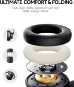 Picun B8 Bluetooth Headphones, 120H Playtime Headphone Wireless Bluetooth with 3 EQ Modes, Low Latency, Hands-Free Calls, Over Ear Headphones for Travel Home Office Cellphone PC Black - Image 4