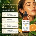 PURA D'OR 20% Vitamin C Facial Serum 4 Oz Antioxidant Anti-Aging Blend w/Retinol, Hyaluronic Acid, Ferulic Acid - Hydrating Lightweight Ayurvedic Skin Care - Men Women Daily Use - Image 4