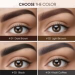 2 Pack Eyebrow Pencil, Waterproof Eyebrow Makeup with Dual Ends, Professional Brow Enhancing Kit with Eyebrow Brush, Khaki Coffee - Image 7