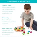 Melissa & Doug Shape Sorting Clock - Wooden Educational Toy - Image 4